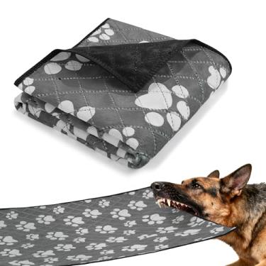 Imagem de HOMBYS Manta dupla face indestrutível para cães 89 x 56 cm, cobertor resistente a rasgos para animais de estimação para mastigadores agressivos, protetor de móveis durável para sofá-cama e caixa
