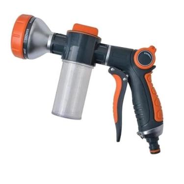 Imagem de Pistola de Sabão Espuma 9 em 1 com Válvula Reguladora – Bico de Água para Lavagem de Carro, Moto e Jardim – EX2007