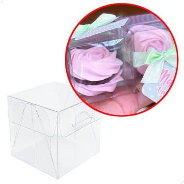 Imagem de Caixa de Acetato PX-200 (5x5x5 cm) (25un) Caixa para Trufa e Bombom, E