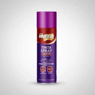 Imagem de Tinta Spray Roxo Brilhante Maza Alta Cobertura Automotivo Secagem Rápi