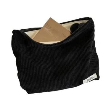 Imagem de Bolsa De Maquiagem Grande Feminina, Necessaire De Moda, Estojo Com Zíp