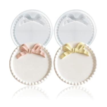 Imagem de Siticoto Molde de resina para porta-copos de bolhas, 2 peças de moldes de bandeja redonda de joias para resina epóxi, castiçais de doces faça você mesmo, decoração de casa, artesanato