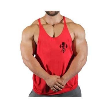 Imagem de Camiseta Regata De Algodão Masculina Para Fitness Verão Musculação Aca