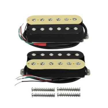 Imagem de Conjunto De Captadores Humbucker Zebra Alnico 5 Para Guitarra Elétrica