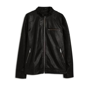 Imagem de Jaqueta Ellus Nat Leather Ace New Rider Masculina Preta-Masculino