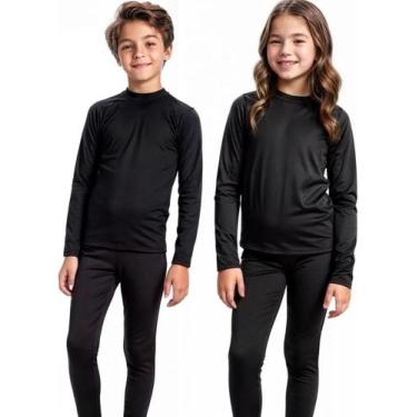 Imagem de Conjunto Infantil Flanelado Térmico Pelucia Segunda Pele - Loja Rey Sh