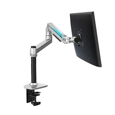 Imagem de DL-8012II V6 Tela LCD Desktop Full Motion 17-38 polegadas Suporte de monitor braço de mola mecânica Suporte de monitor de alumínio Carregamento 3-11kgs (Cor: 170 mm branco) (300 mm prata)