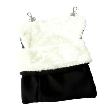 Imagem de IEUDNS Saco para dormir Sugar Glider, cama suspensa para pequenos animais de estimação, para gaiola, acessórios para porquinho-da-índia e outros, Preto