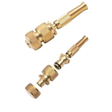 Imagem de Bico Mangueira Alta Pressão Ajustável: Spray Água para Regar Jardim, Limpeza de Veículos e Mais