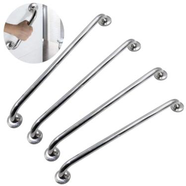 Imagem de Barra de Apoio para Parede em Aço Inox 24mm de Diâmetro Segurança e Acessibilidade (4, 60cm)