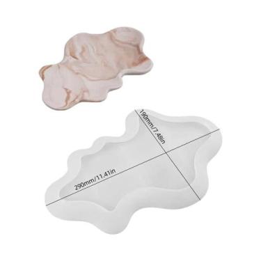 Imagem de Molde De Silicone Em Forma De Nuvem Para Concreto, Bandeja Irregular E