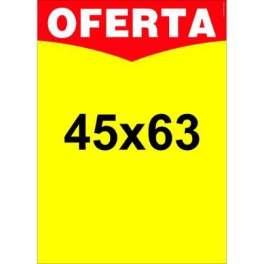 Imagem de Cartaz Oferta Placa de Preço Grande Supermercado 45x63 cm 100 und - Pi