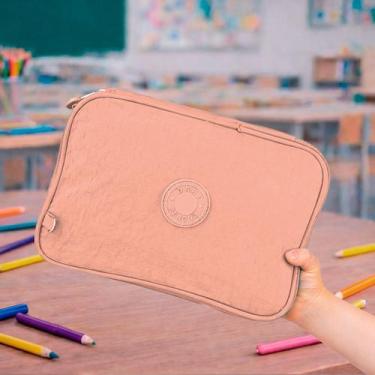 Imagem de Estojo Escolar Grande Jumbo Com Divisória Organizador Elastico Para Ca