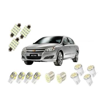 Imagem de Kit Led T-10 Vectra Gt Elite Placa Teto Ré