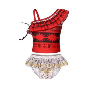 Imagem de Maiô De Princesa Moana Para Meninas, Biquíni De Verão Para Crianças, C