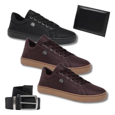 Imagem de Kit Leve Mais po Menos 3 Tênis Masculino + Cinto + Carteira - Bless Ac