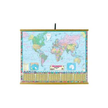 Imagem de Mapas Educativos - Mundo Político 900x1200mm - Sonho de Criança