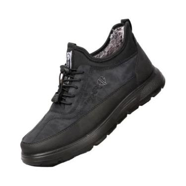 Imagem de Botas De Neve Masculinas De Inverno Com Cadarço, Quentes, Impermeáveis