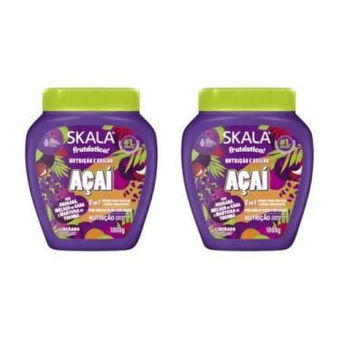Imagem de Creme Skala 1Kg 2 X 1 Pentear E Hidratar Açai - Kit C/2Un
