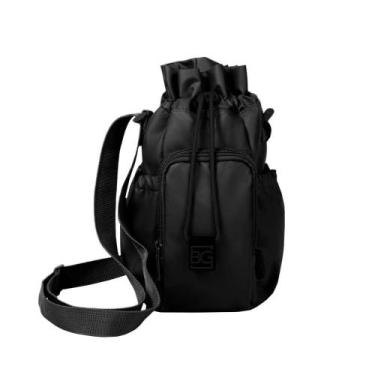 Imagem de Bolsa Transversal Feminina Esportiva Cora Preta - Bagaggio, P, Preto