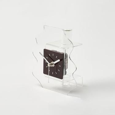 Imagem de Relógio de mesa, pequenos relógios retrô em forma de vaso para prateleira com bateria, relógio de mesa analógico sem tique-taque, relógio de mesa decorativo para quarto, prateleira de escritório