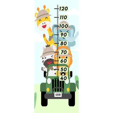 Imagem de Régua De Crescimento Animais Safari
