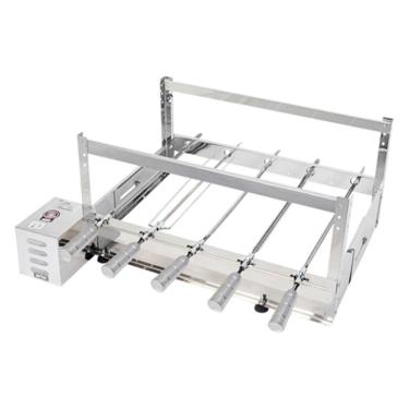 Imagem de Churrasqueira Giratória Rotativa Aço Inox GBI 05 Espetos Bivolt