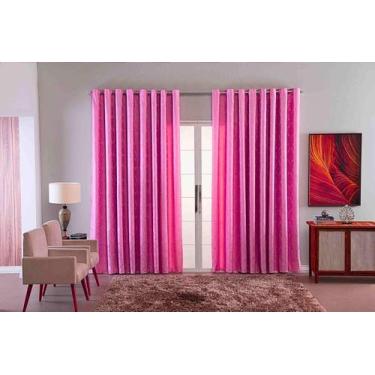 Imagem de Cortina Sala Quarto Decoraçao Jacquard Tecido Luxo 4,00X2,80 - Bf Conf