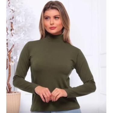 Imagem de Blusa Segunda Pele Gola Alta Aderente E Confortável - Aline Store, Ver