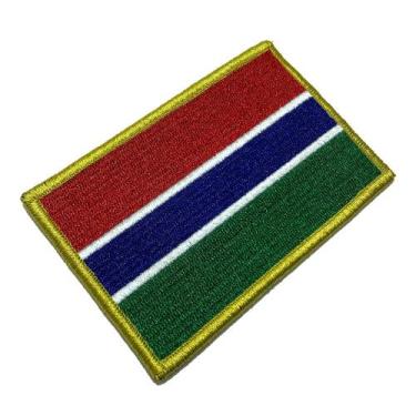 Imagem de BP0196V21 Bandeira Gambia Patch Bordado Fecho Contato Gancho - BR44
