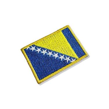 Imagem de BP0438-011 Bandeira Bósnia Herzegovina Bordado 5,7x3,8cm - Autêntico B