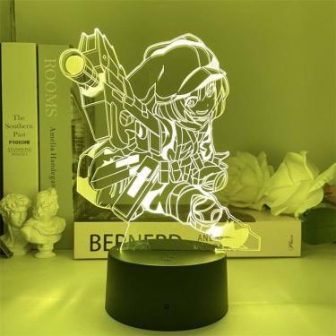 Imagem de Luz noturna 3D USB Swords Art Online Kirito Asuna Asada Shino