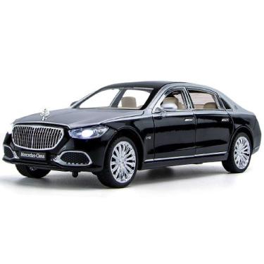 Imagem de Modelo de carro fundido sob pressão Maybach S680 em escala 1:24 com lu