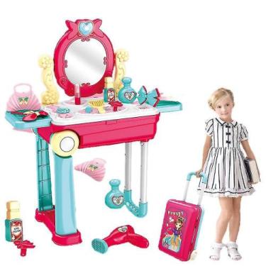 Imagem de Estojo de carrinho de maquiagem para meninas, conjunto de br - Gloome 