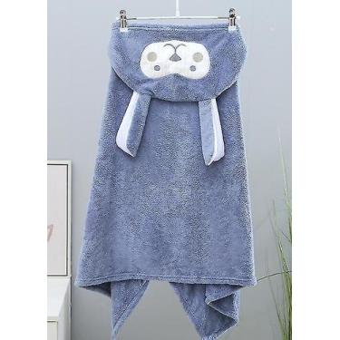 Imagem de Toalha de banho infantil, toalha supermacia com capuz, superabsorvente