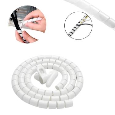 Imagem de Organizador de Fios e Cabos 02 Metros Branco com Aplicador