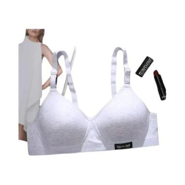 Imagem de Sutiã V Sem Fio De Algodão Para Mulheres, Tamanho AB, Confortável, Com
