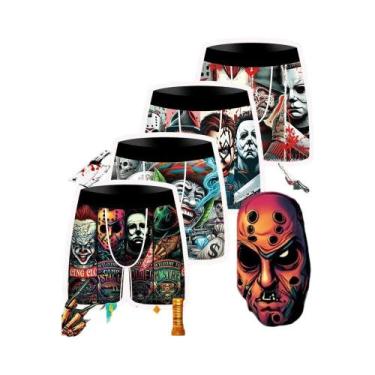 Imagem de Cuecas Boxer Masculinas Macias E Respiráveis 4 Peças Moda Tendência Es