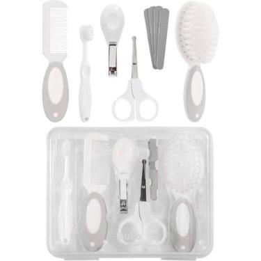 Imagem de Kit Cuidados Baby 9 Itens Com Estojo Para Viagem Buba Cor:Branco, Bran