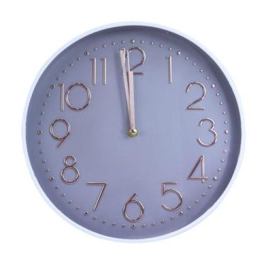 Imagem de Relogio de parede de plástico borda 30cm - EQP PRESENTES
