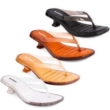 Imagem de Melissa Thong Kitten Heel Sandália Feminina Saltinho Original Chinelo,