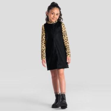 Imagem de Conjunto infantil menina estampa de Oncinha Mundi-Feminino