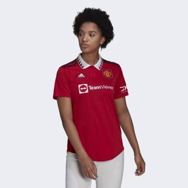Imagem de Camisa 1 Manchester United 22/23 - adidas H64056-Feminino