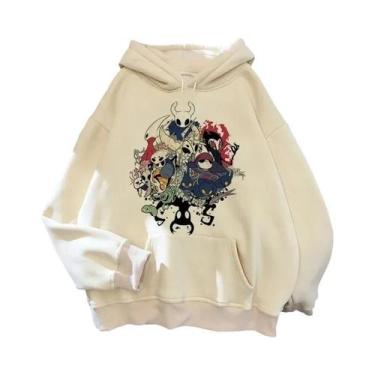 Imagem de Hoodies Masculinos Hollow Knight Ulzzang Grunge Y2k Estilo Estético, P