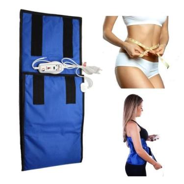 Imagem de Faixa Térmica Abdominal Elétrica Cinta Modeladora Redutora De Medidas 