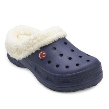 Imagem de Chinelo Babuche M Yvate Pelo YV26-20031, Marinho, 36