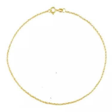 Imagem de Tornozeleira Elo Português Ouro 18k Maciça 25cm - MISSXL JOIAS