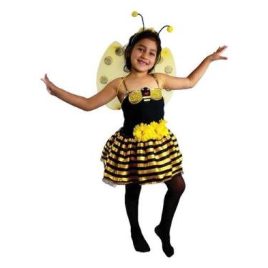 Imagem de Fantasia Abelha Infantil de Carnaval Com Asas - Fantasias Carol KB, P 
