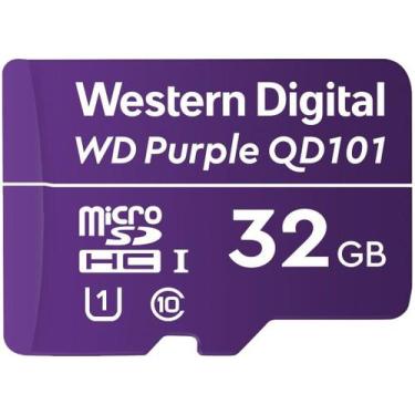 Imagem de Cartão de Memória Micro SD 32GB WD Purple Western Digital - Intelbras,