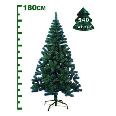 Imagem de Árvore Natal 180cm 540 Galhos Decoração Pinheiro Verde - Rio Master